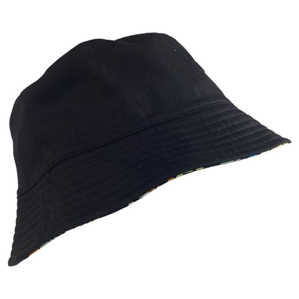 Chanel CC Reversible Bucket hat in Black Cotton - Picture 6 of 10